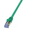 LogiLink PrimeLine Cat6a 10G S/FTP PIMF RJ45 pataisos laidas 0.5m žalias LSZH (CQ3025S)