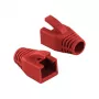 LogiLink Professional modulinis RJ45 kištukas kabelio apvalkalas 8 mm raudonas – 50 vienetų