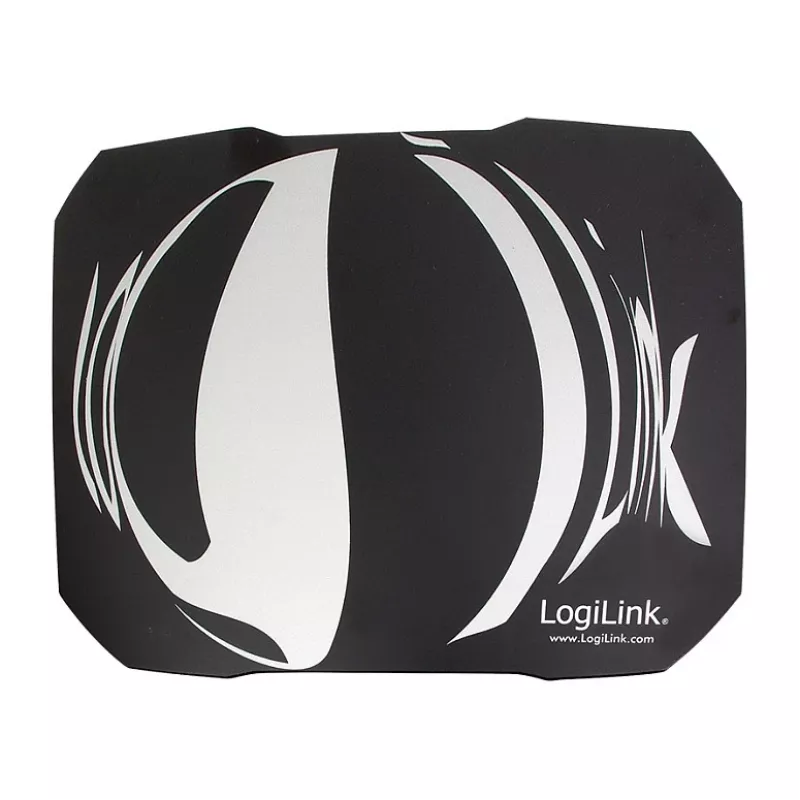 LogiLink Q1 Mate Gaming Mouse Pad XL – mikroaustinio audinio, neslystanti guminė bazė, susiūti kraštai, juodas stalo kilimėlis