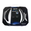 LogiLink Q1 Mate Gaming Mouse Pad XL – mikroaustinio audinio, neslystanti guminė bazė, susiūti kraštai, juodas stalo kilimėlis