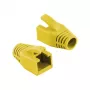 Logilink RJ45 modulinio kištuko kabelio apsauga 8mm geltona – nesipainiojanti įtempimo mažinimo apsauga (50 vnt.)