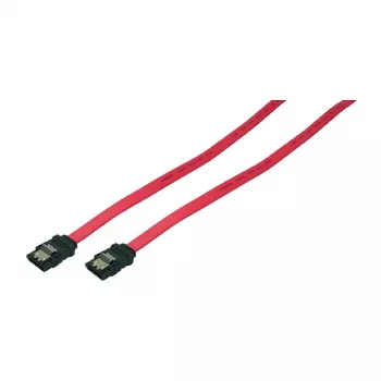 LogiLink SATA III duomenų laidas su fiksuojančiomis jungtimis, 6 Gbps, raudonas, 0,9 m