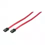 LogiLink SATA III duomenų laidas su fiksuojančiomis jungtimis, 6 Gbps, raudonas, 0,9 m
