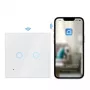 Logilink SH0112 WiFi Smart EU Light Switch, 2-Gang, White, Tuya Compatible