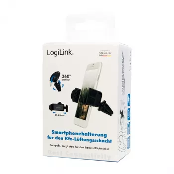 LogiLink išmaniojo telefono laikiklis automobilio ventiliacijos grotelėms, mažas
