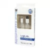 Logilink UA0199 Lightning laidas, MFi sertifikuotas, USB-A į Lightning 8 kontaktų, baltas, 1 m (greitas įkrovimas ir sinchronizavimas)