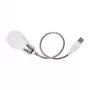 Logilink UA0220 USB LED stalinė lempa su lanksčiu kakleliu, balta šviesa, juoda