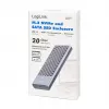 LogiLink UA0435 USB 3.2 Gen 2x2 SSD korpusas, M.2 NVMe/SATA, USB-C, 20 Gbps, pilka