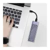 LogiLink UA0435 USB 3.2 Gen 2x2 SSD korpusas, M.2 NVMe/SATA, USB-C, 20 Gbps, pilka