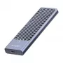 LogiLink UA0435 USB 3.2 Gen 2x2 SSD korpusas, M.2 NVMe/SATA, USB-C, 20 Gbps, pilka