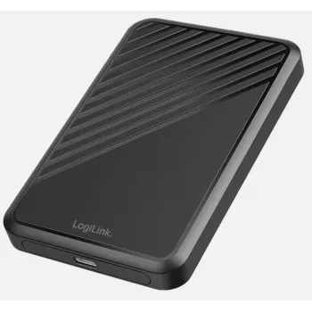 LogiLink UA0458 Išorinis 2,5 colio SATA HDD/SSD korpusas, USB 3.2 Gen 1 (5 Gbps), be varžtų, juodas