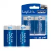 LogiLink Ultra Power šarminė D baterija LR20, 2 vnt. lizdinė pakuotė