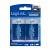 LogiLink Ultra Power šarminė D baterija LR20, 2 vnt. lizdinė pakuotė