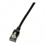 LogiLink Ultraflex SlimLine Cat6a S/FTP jungiamasis laidas, 2 m, juodas (CQ9053S)