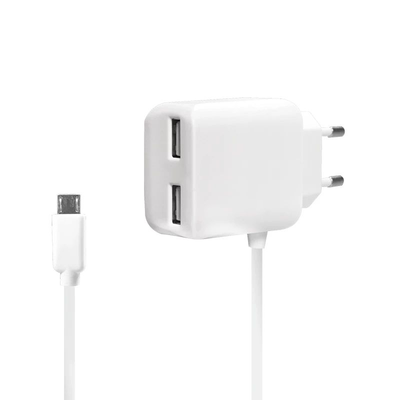 LogiLink Universal Wall USB Charger - Maitinimo šaltinis - 2.1 A - 2 išvesties prievadai (USB)