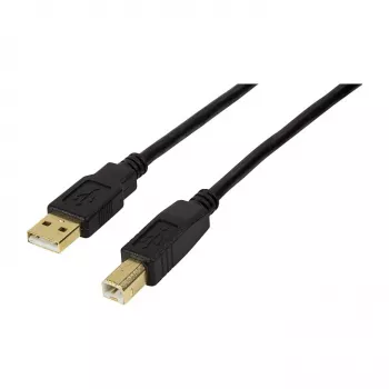 LogiLink USB 2.0 Active Extension Cable, USB-A Male to USB-B Male, 20 m, with Signal Amplifier, Juoda