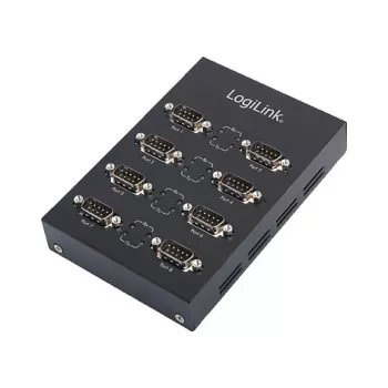 Logilink USB 2.0 į 8 prievadų RS232 serijinis adapteris su DB9 vyrišku ir FTDI mikroschemų rinkiniu