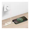 LogiLink CU0324 USB 2.0 Type-C laidas, A/M į C/M, 480 Mbps, 60W, nailonas, rožinis, 1 m