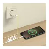 LogiLink USB 2.0 Type-C laidas, C/M į C/M, 480 Mbps, 60W, nailoninis, geltonas, 0,5 m