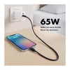 Logilink USB-A/C įkroviklis 65 W GaN, 1x USB-A (QC), 1x USB-C (PD), baltas