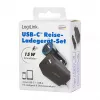 Logilink USB-A/C įkrovimo rinkinys, 15 W, po 1x USB-A, 1x USB-C, juodos spalvos