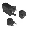 Logilink USB-A kelioninis įkroviklis, 18 W, GaN, 1 prievadas, 1x USB-A (QC), juodas