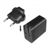 Logilink USB-A kelioninis įkroviklis, 18 W, GaN, 1 prievadas, 1x USB-A (QC), juodas