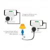 LogiLink USB-A sieninis įkroviklis 10.5W 2 prievadų su įkrovimo stovu, baltas