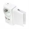 LogiLink USB-A sieninis įkroviklis 10.5W 2 prievadų su įkrovimo stovu, baltas