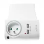 LogiLink USB-A sieninis įkroviklis 10.5W 2 prievadų su įkrovimo stovu, baltas