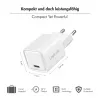 LogiLink USB-C įkroviklis 20W GaN, 1 prievadas, USB Power Delivery, baltas