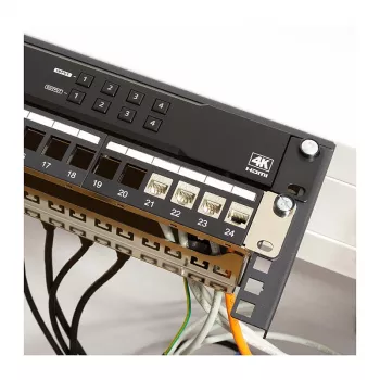 Logilink WB0011 19 Inch 1U Rack for Under-desk or Wall Mounting, Juoda
