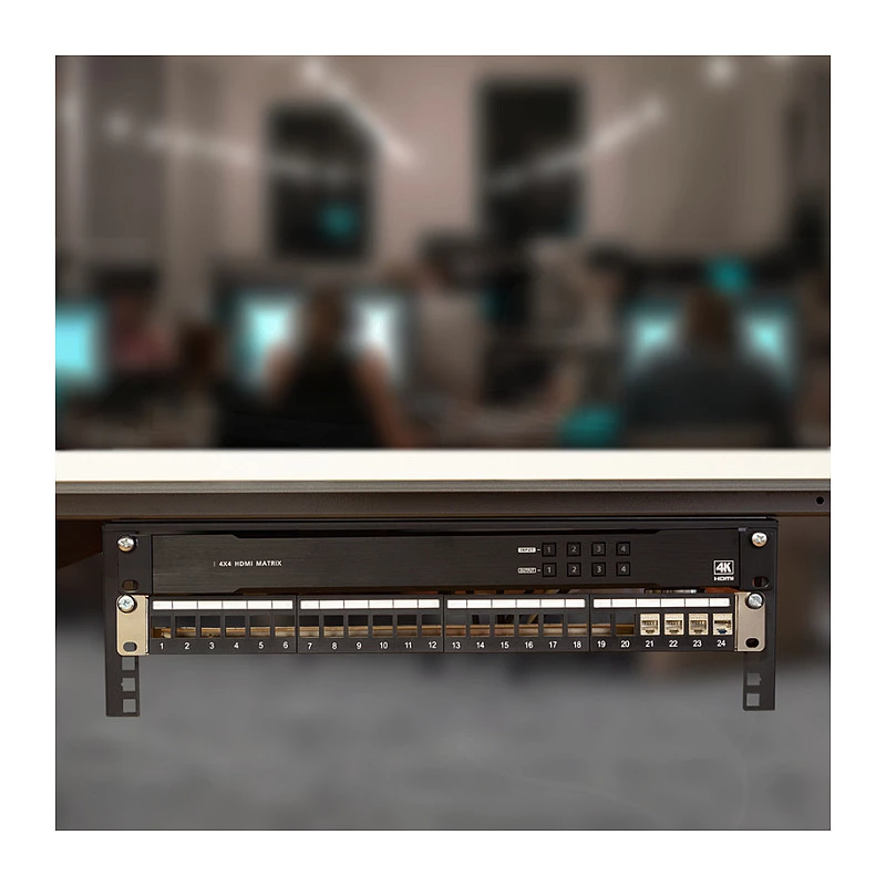 Logilink WB0011 19 Inch 1U Rack for Under-desk or Wall Mounting, Juoda