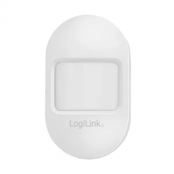 Logilink WiFi išmanusis PIR judesio jutiklis, Tuya suderinamas, 2,4 GHz, 120° aptikimas, 8 m nuotolis, baltas