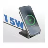 Logilink belaidžio įkrovimo stovas 15 W, dviguba ritė, juoda