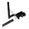 LogiLink WL0248 PCI-Express Wi-Fi 6E AX5400 Tri-Band Card su Bluetooth 5.2, 2.4/5/6 GHz, 2x nuimamos 5 dBi antenos, Intel AX210, WPA3, Windows 10/11 ir Linux