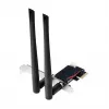 LogiLink WL0248 PCI-Express Wi-Fi 6E AX5400 Tri-Band Card su Bluetooth 5.2, 2.4/5/6 GHz, 2x nuimamos 5 dBi antenos, Intel AX210, WPA3, Windows 10/11 ir Linux