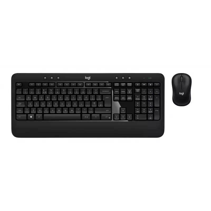 Logitech Advanced Combo belaidžio klaviatūros ir pelės rinkinys - juoda