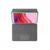 Logitech Combo Touch - klaviatūra ir aplanko dėklas - su jutikliniu kilimėliu - su apšvietimu - Apple Smart Connector - QWERTY - italų - grafitas - skirtas Apple 10,2 colio iPad (7 kartos, 8 kartos, 9 kartos)