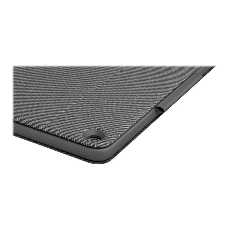 Logitech Combo Touch - klaviatūra ir aplanko dėklas - su jutikliniu kilimėliu - su apšvietimu - Apple Smart Connector - QWERTY - italų - grafitas - skirtas Apple 10,2 colio iPad (7 kartos, 8 kartos, 9 kartos)