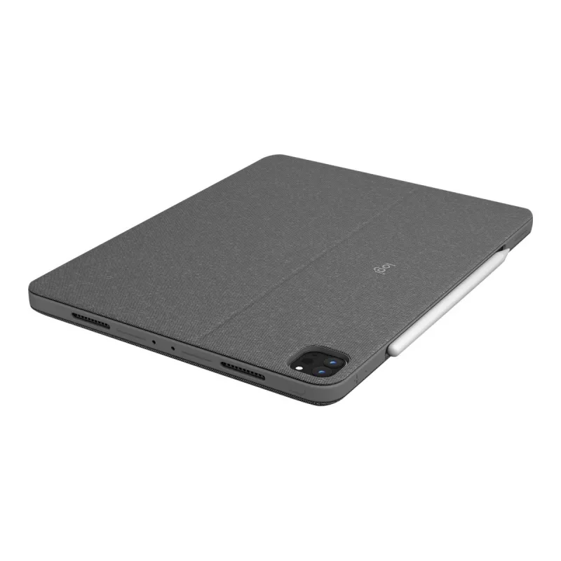 Logitech Combo Touch klaviatūros dėklas su jutikliniu kilimėliu, skirtas iPad (7, 8, 9 kartos) - Pan Nordic išdėstymas - Graphite
