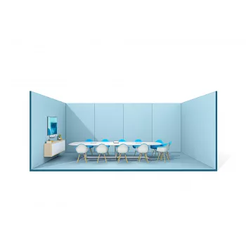 Logitech ConferenceCam Rally Bar White - 4K UHD vaizdo konferencijų juosta su 15x priartinimu, 6 kryptiniais mikrofonais, AI automatiniu kadravimu