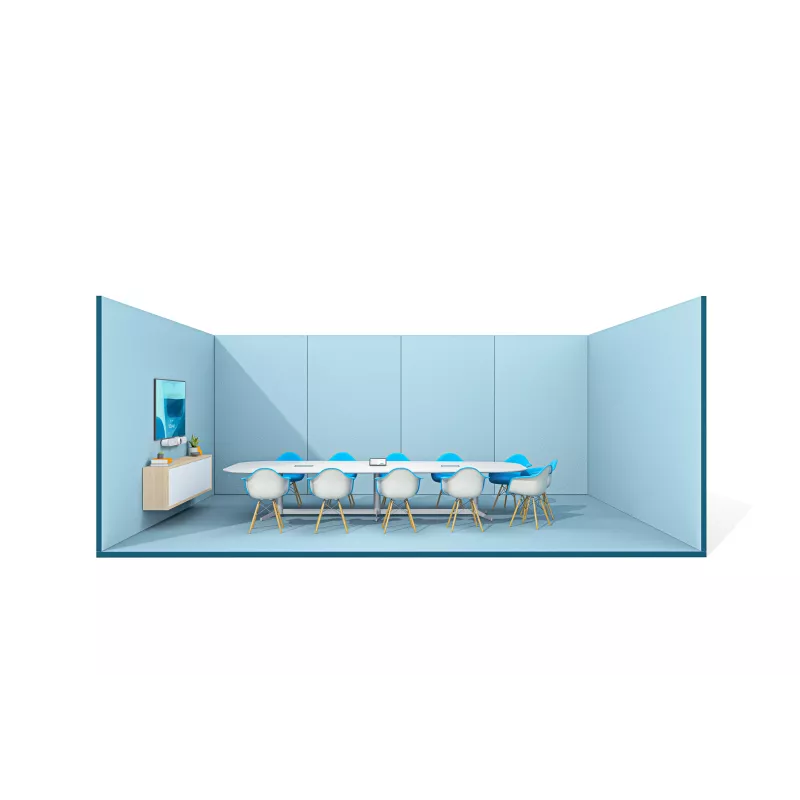 Logitech ConferenceCam Rally Bar White - 4K UHD vaizdo konferencijų juosta su 15x priartinimu, 6 kryptiniais mikrofonais, AI automatiniu kadravimu