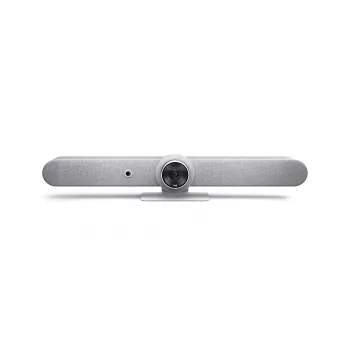 Logitech ConferenceCam Rally Bar White - 4K UHD vaizdo konferencijų juosta su 15x priartinimu, 6 kryptiniais mikrofonais, AI automatiniu kadravimu