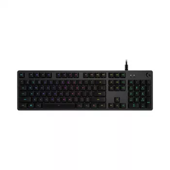 Logitech G512 Carbon mechaninė žaidimų klaviatūra - GX Brown Tactile, LIGHTSYNC RGB, USB prailginimas, aviacinio aliuminio korpusas, pilno dydžio