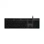 Logitech G512 Carbon mechaninė žaidimų klaviatūra - GX Brown Tactile, LIGHTSYNC RGB, USB prailginimas, aviacinio aliuminio korpusas, pilno dydžio