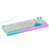 LOGITECH G512 X 98 Wired Gaming Keyboard - White - US International - USB - Tactile (GX Brown)