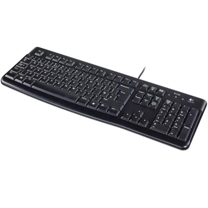 Logitech K120 for Business USB klaviatūra, laidinė, pilno dydžio, juoda