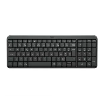 Logitech K250 belaidė klaviatūra - juoda - pilno dydžio - QWERTY - membraniniai klavišai - 2,4 GHz RF - Unifying USB imtuvas - 2xAA baterijos - 24 mėnesių baterijos tarnavimo laikas - atspari išsiliejimui - reguliuojamos pakreipimo kojelės - Windows/macOS