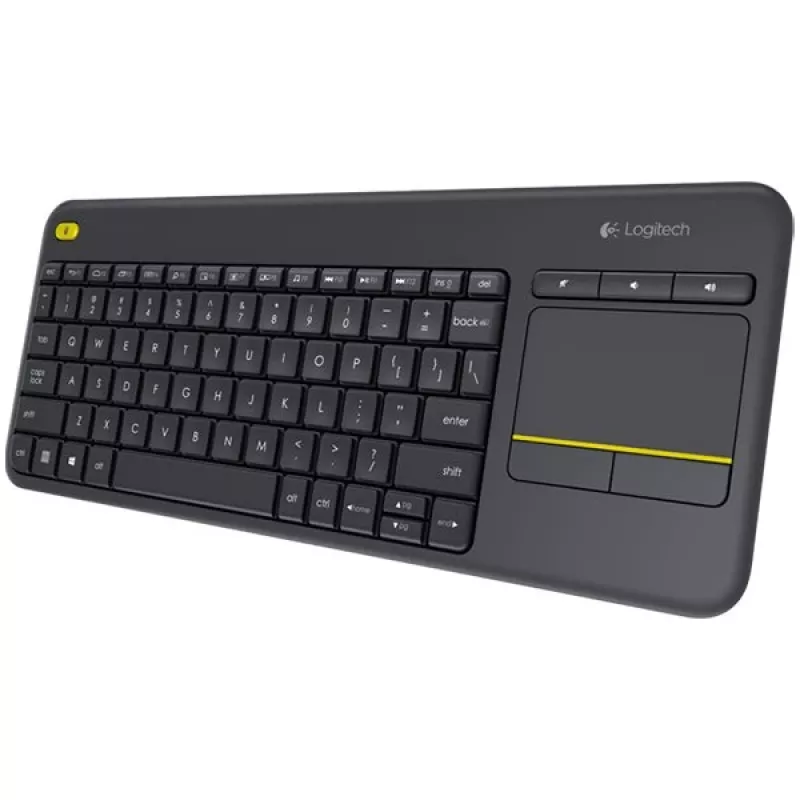 Logitech K400 Plus belaidė jutiklinė klaviatūra - juoda
